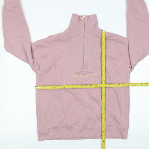 Everlast Women's Pink 1/2 Zip Pullover Sweatshirt Size S