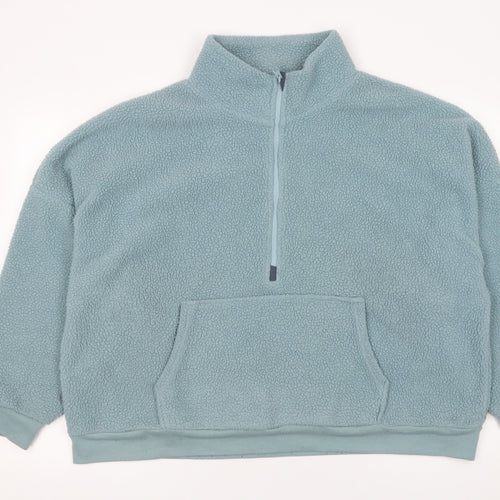 Dunnes Stores Men’s Blue Fleece 1/4 Zip Pullover Sweatshirt XL