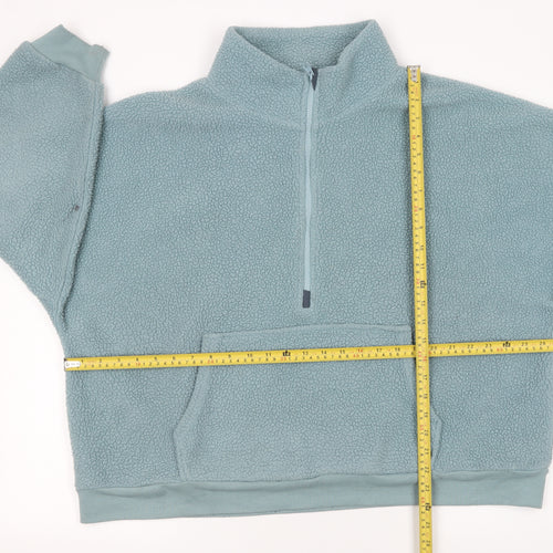Dunnes Stores Men’s Blue Fleece 1/4 Zip Pullover Sweatshirt XL