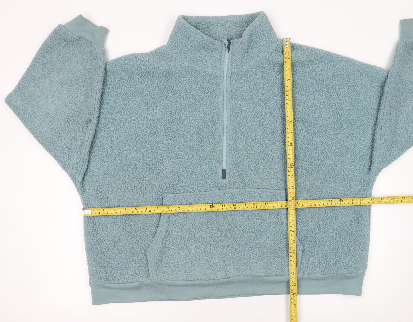 Dunnes Stores Men’s Blue Fleece 1/4 Zip Pullover Sweatshirt XL