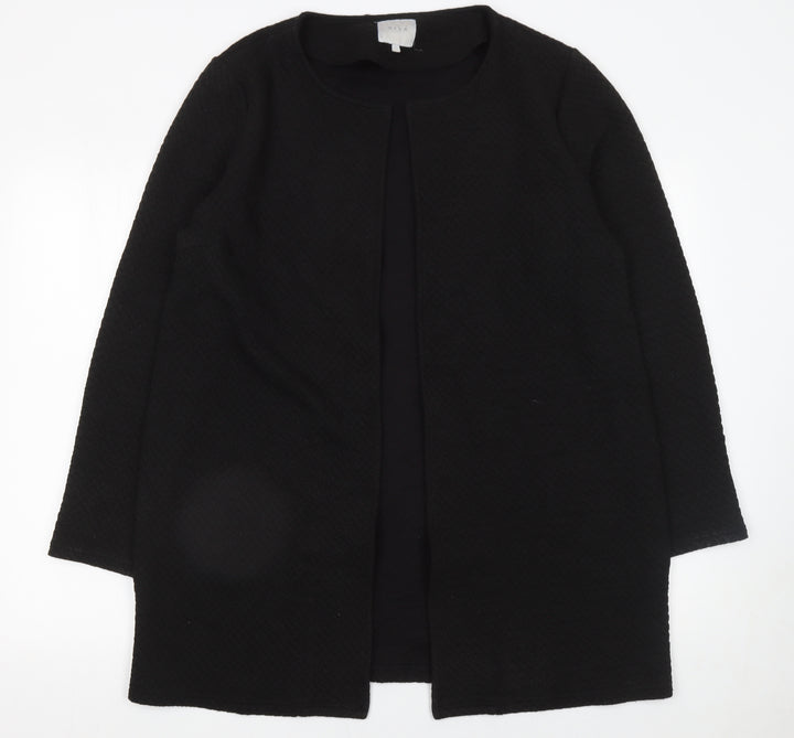 Vila Women’s Black Cotton Long Sleeve Open Cardigan XL