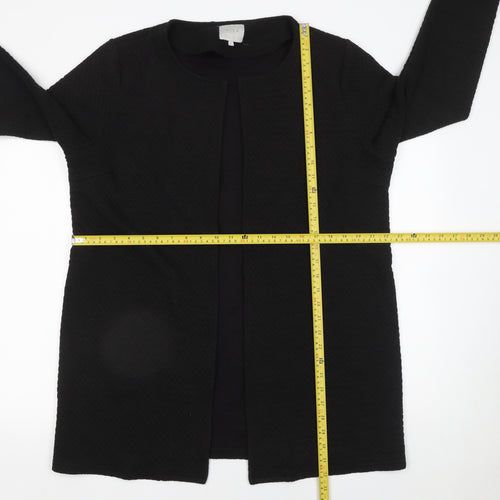 Vila Women’s Black Cotton Long Sleeve Open Cardigan XL