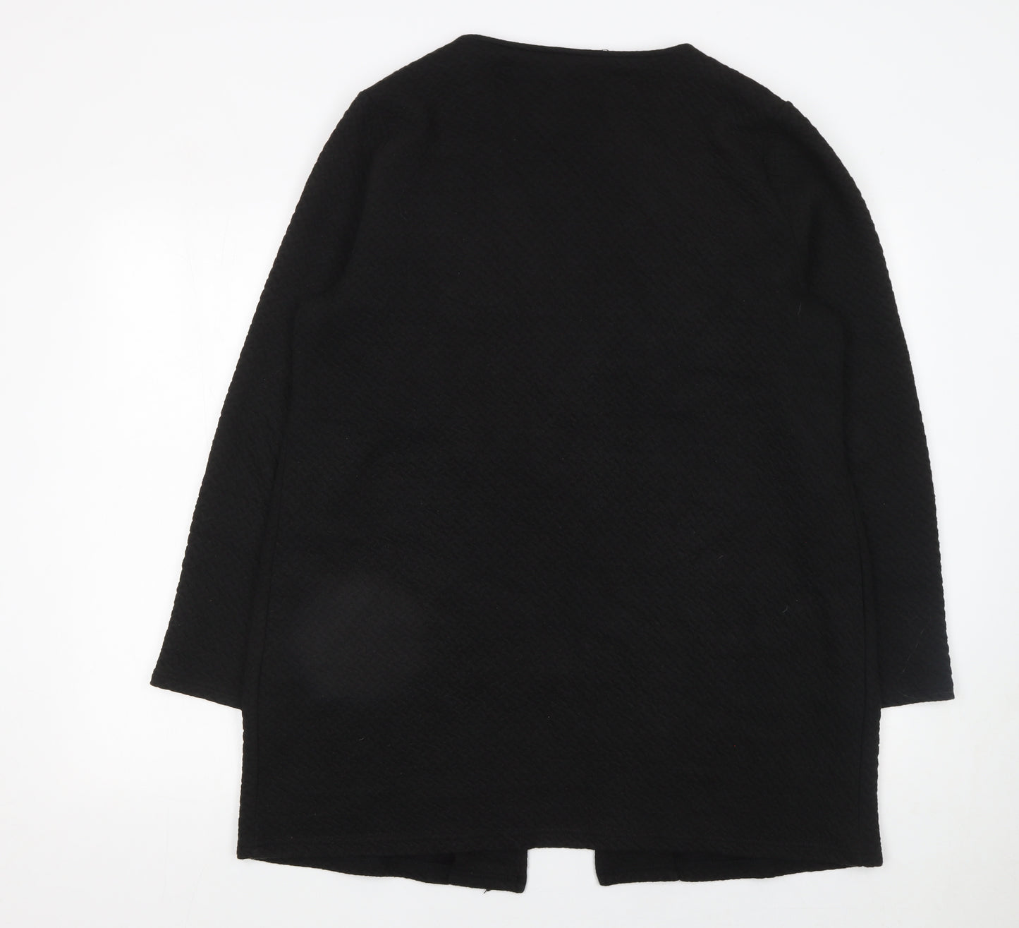 Vila Women’s Black Cotton Long Sleeve Open Cardigan XL