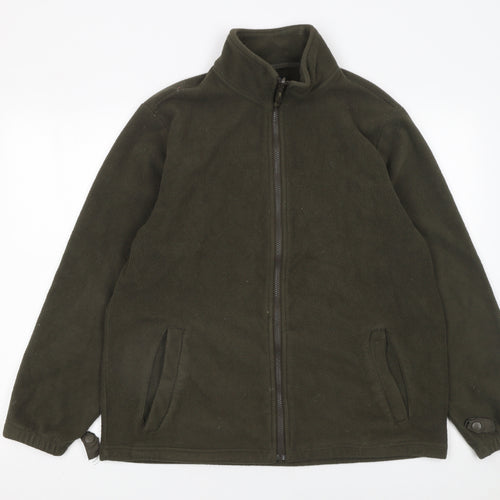 Mountain Warehouse Men’s Green Fleece Full Zip Jacket Size M
