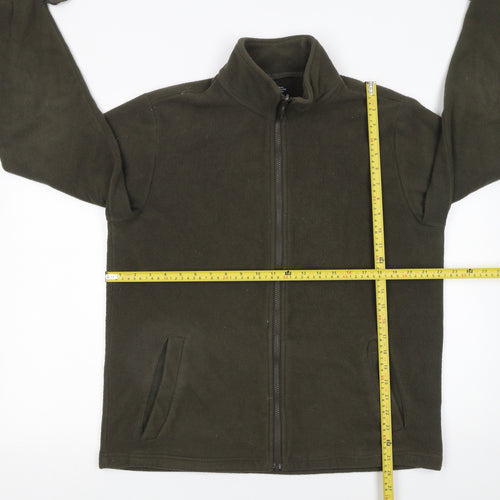 Mountain Warehouse Men’s Green Fleece Full Zip Jacket Size M