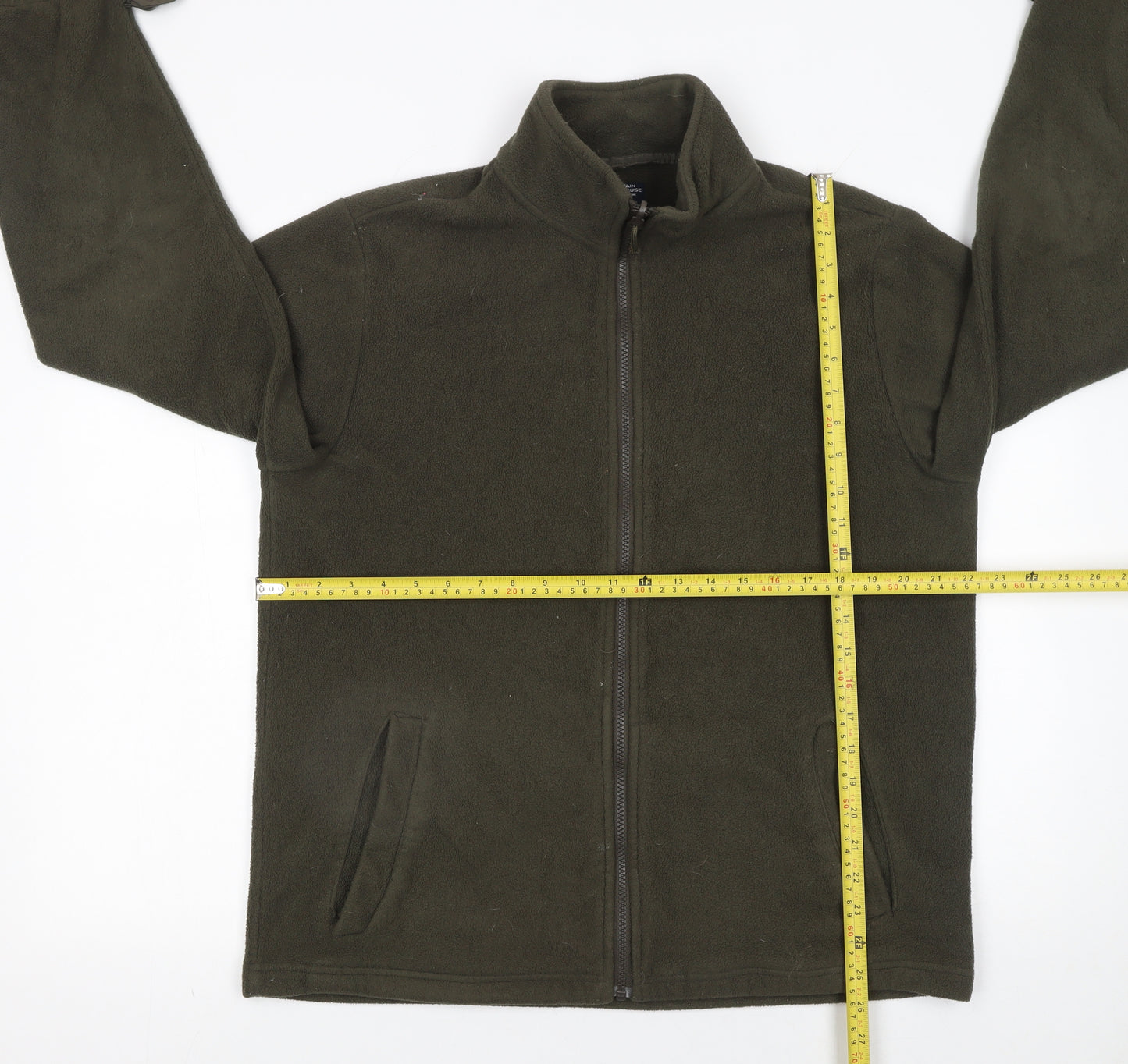 Mountain Warehouse Men’s Green Fleece Full Zip Jacket Size M