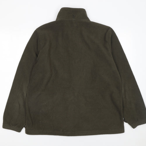 Mountain Warehouse Men’s Green Fleece Full Zip Jacket Size M