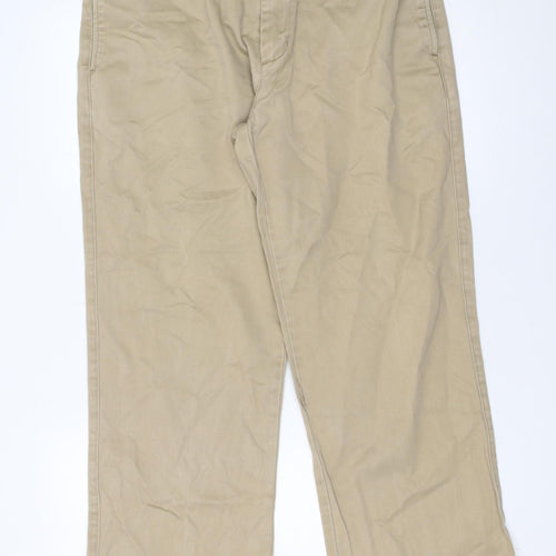 Kartel Men's Beige Chino Trousers 34R Regular Cotton Casual Pants