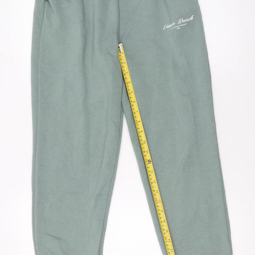Dunnes Stores Womens Green XS Fleece Sweatpants Elastic Waist