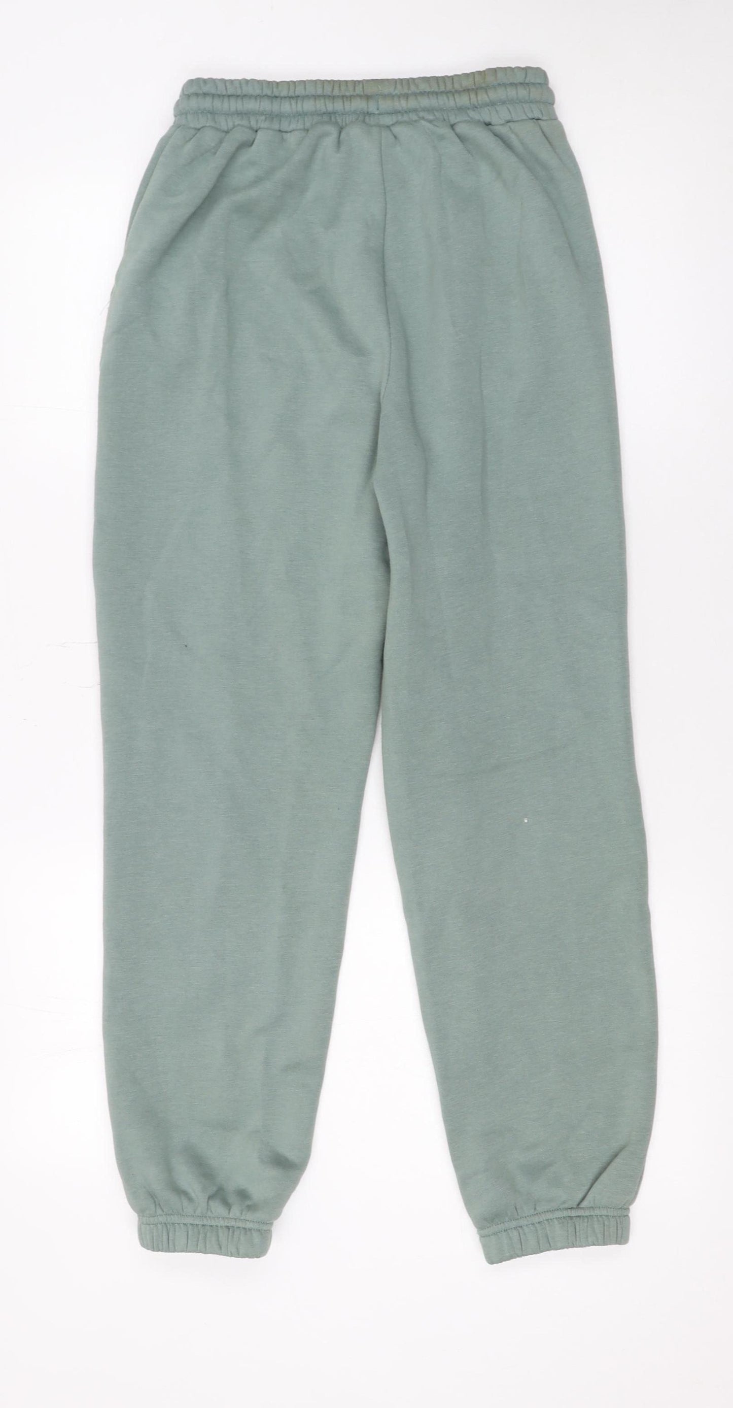 Dunnes Stores Womens Green XS Fleece Sweatpants Elastic Waist