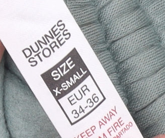 Dunnes Stores Womens Green XS Fleece Sweatpants Elastic Waist