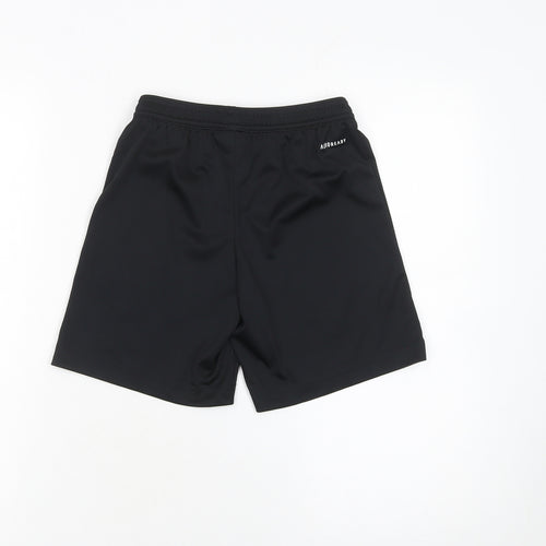 adidas Boys Black 9-10 Years Athletic Activewear Shorts