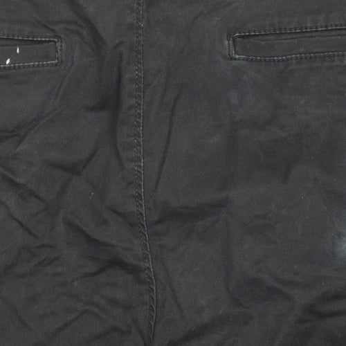 Dunnes Stores Mens Black Chino Trousers 36W 34L Cotton Stretch
