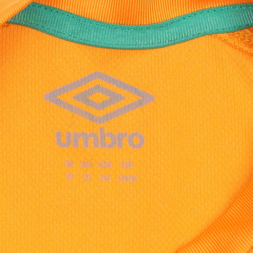 Umbro Boys Orange Ireland Football Jersey T-Shirt 10-11 Years