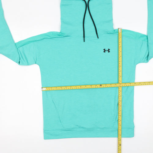 Under Armour Women's Blue Pullover Hoodie Size S Loose Fit Sportswear