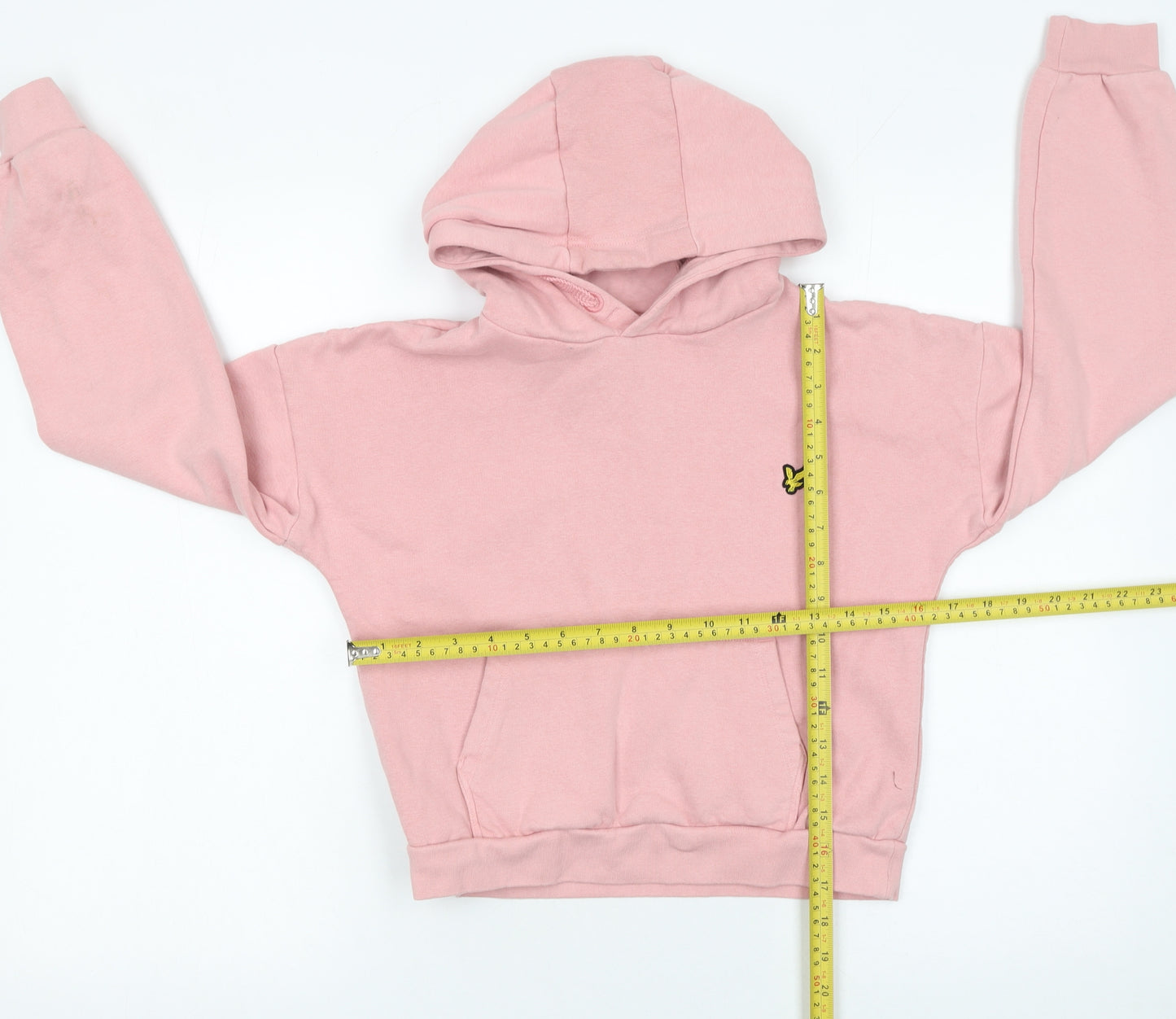 Lyle & Scott Girls Pink Pullover Hoodie 10-11 Years Hooded Sweatshirt