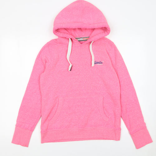 Superdry Orange Label Women’s Pink Pullover Hoodie Size L