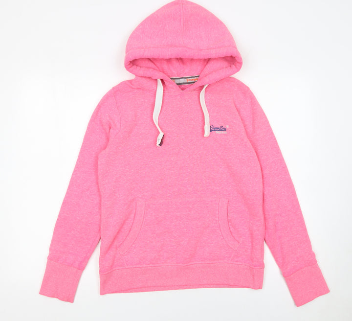 Superdry Orange Label Women’s Pink Pullover Hoodie Size L