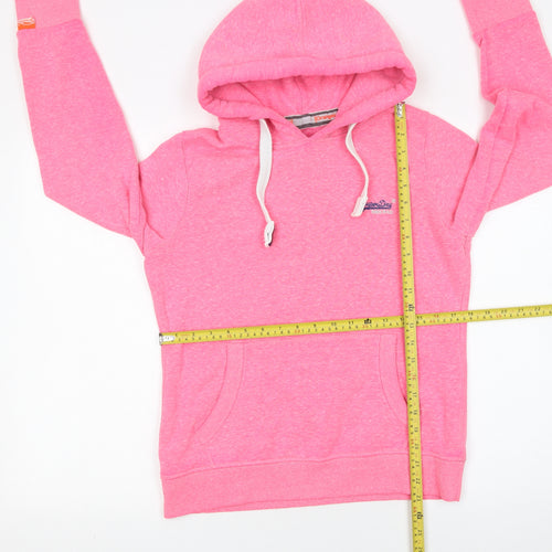 Superdry Orange Label Women’s Pink Pullover Hoodie Size L