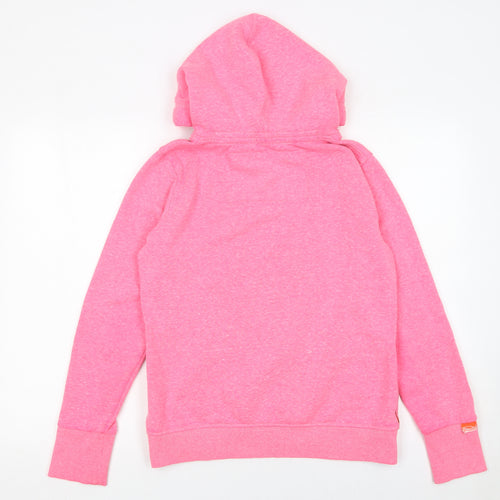 Superdry Orange Label Women’s Pink Pullover Hoodie Size L
