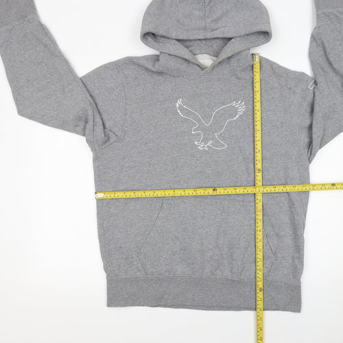 American Eagle Outfitters Men's Grey Pullover Hoodie M