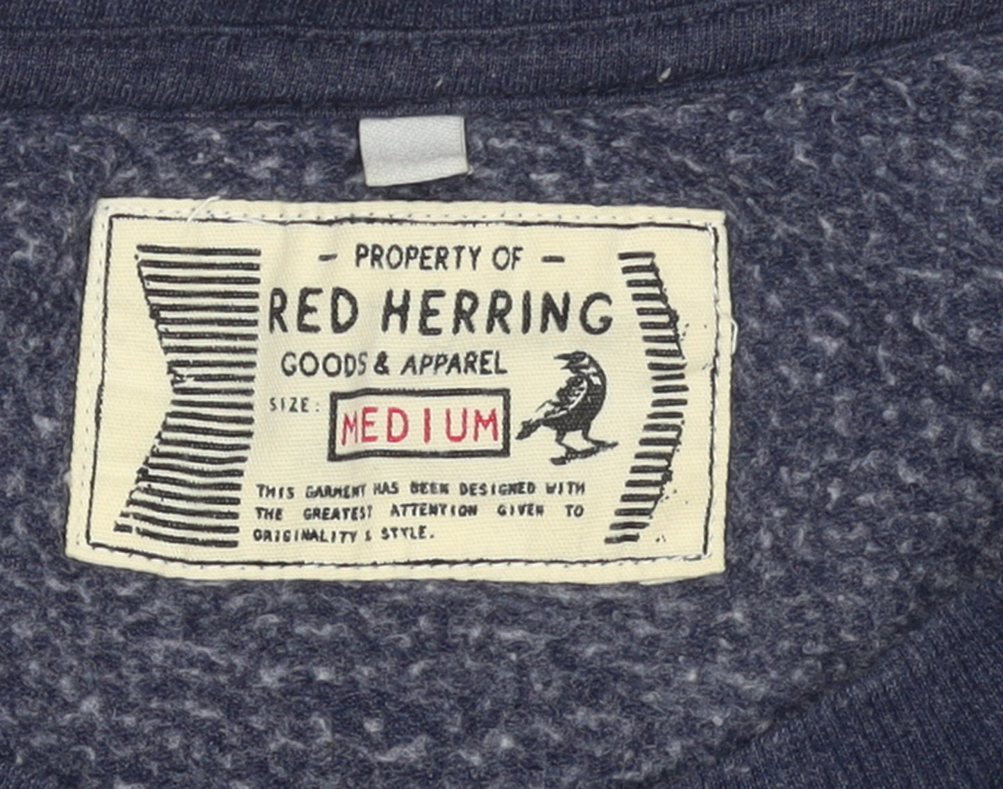 Red Herring Men's Blue Medium Pullover Sweatshirt Long Sleeve