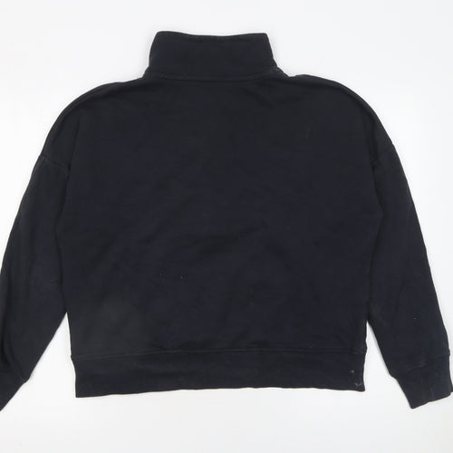 Under Armour Women's Black Medium 1/2 Zip Loose Fit Sweatshirt