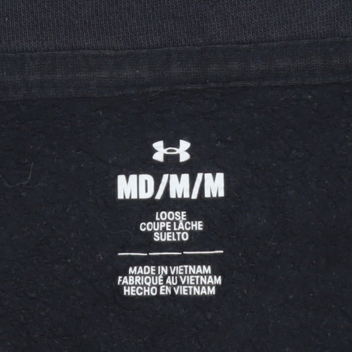 Under Armour Women's Black Medium 1/2 Zip Loose Fit Sweatshirt