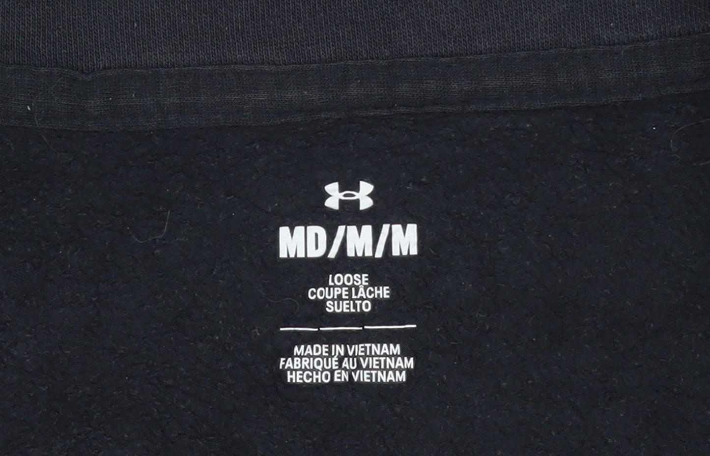 Under Armour Women's Black Medium 1/2 Zip Loose Fit Sweatshirt