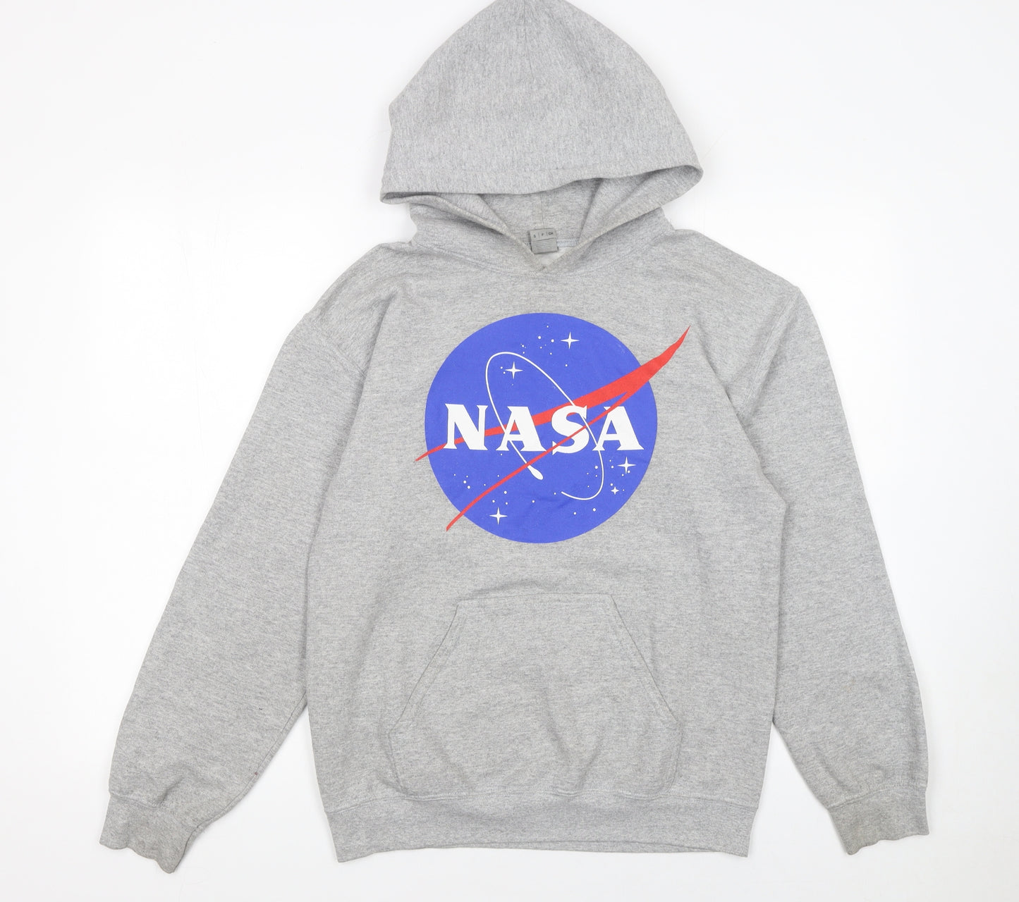 Gildan Men's Grey NASA Logo Pullover Hoodie Size S
