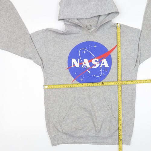 Gildan Men's Grey NASA Logo Pullover Hoodie Size S