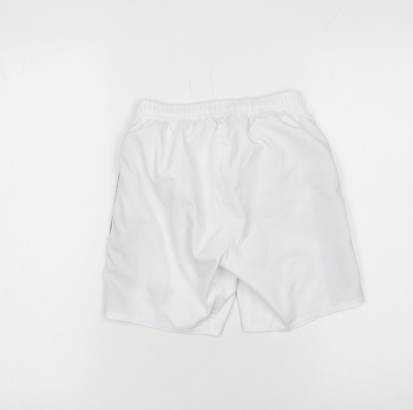 Umbro Boys White Green Ireland Football Shorts Size 134cm Polyester