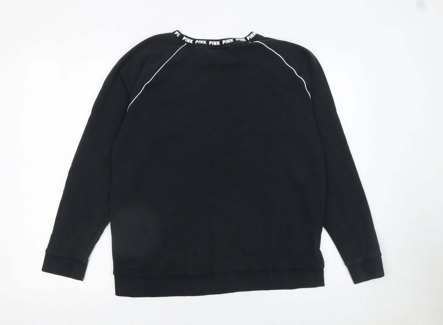 Victoria's Secret PINK Women's Black Crew Neck Pullover Sweatshirt Size S