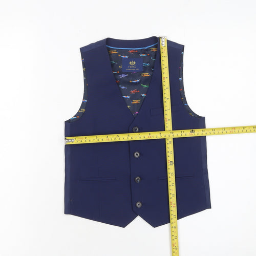 Next Boys Blue Waistcoat 7 Years Formal Wedding Suit Waistcoat