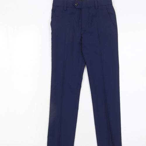 Next Boys Blue Dress Pants Age 7 Years Formal Trousers with Pockets