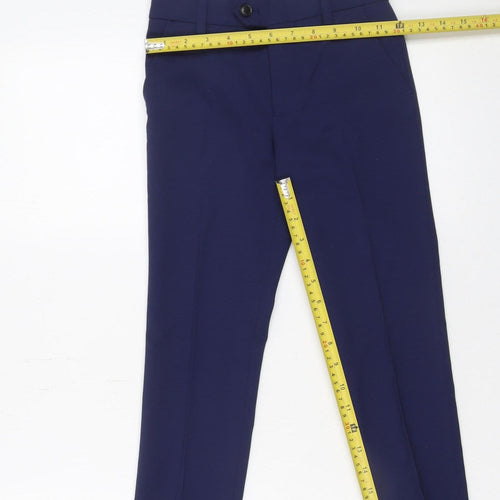 Next Boys Blue Dress Pants Age 7 Years Formal Trousers with Pockets