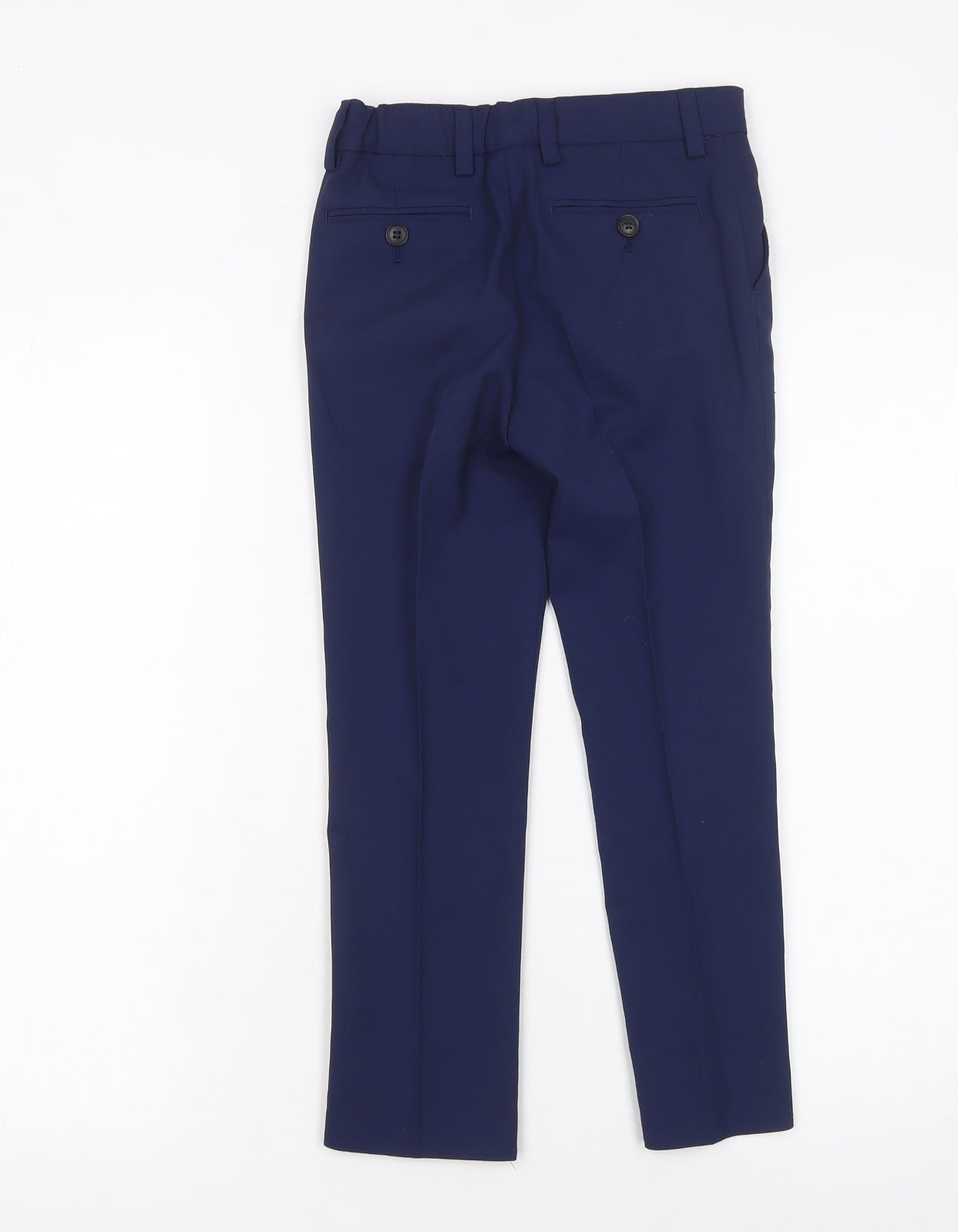 Next Boys Blue Dress Pants Age 7 Years Formal Trousers with Pockets