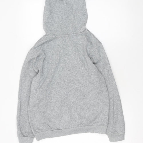 Nike Boys Grey Pullover Hoodie L 147-158cm Fleece Cotton Blend