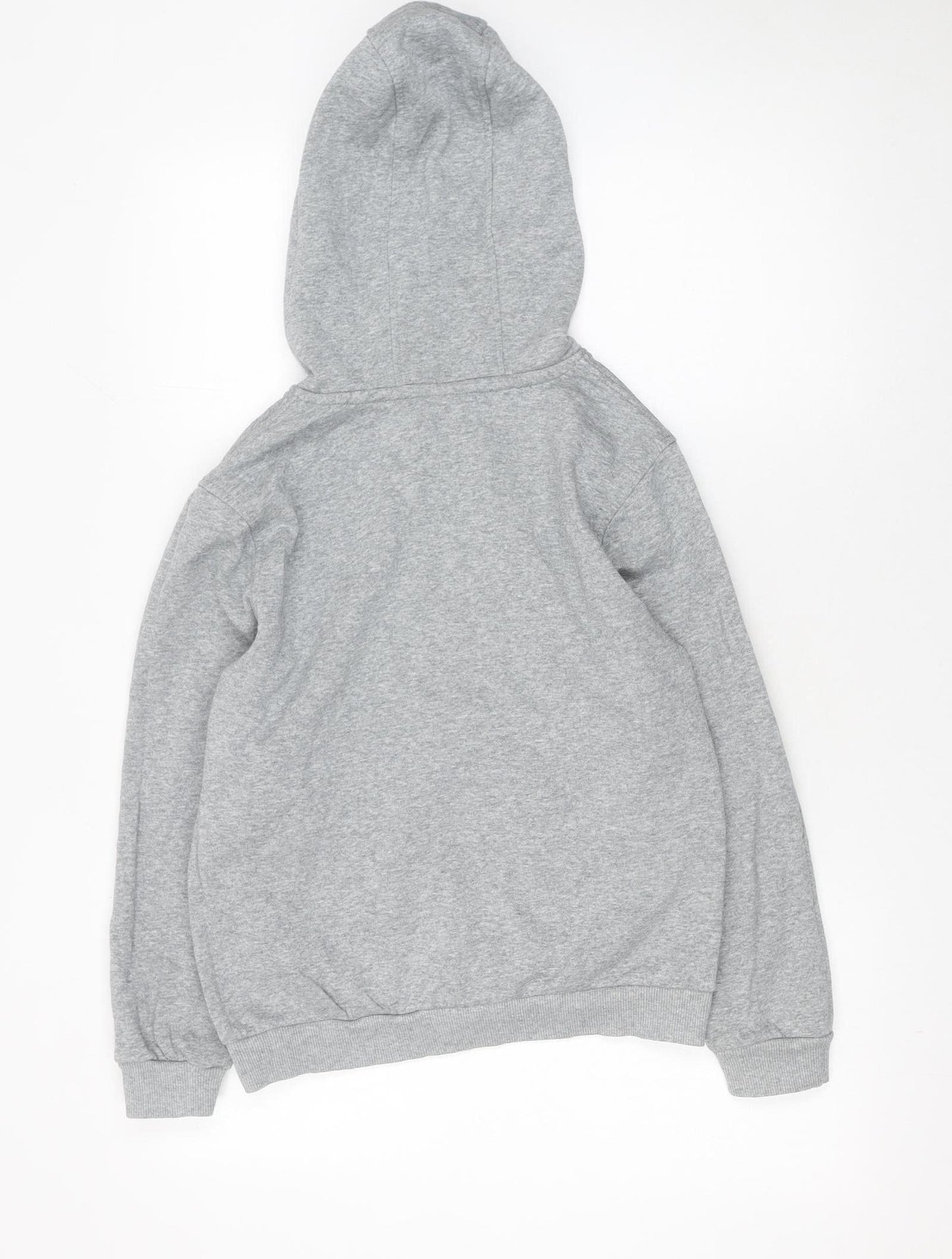 Nike Boys Grey Pullover Hoodie L 147-158cm Fleece Cotton Blend