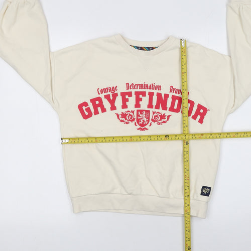 Marks and Spencer Girls Beige Gryffindor Pullover Sweatshirt 10-11 Years