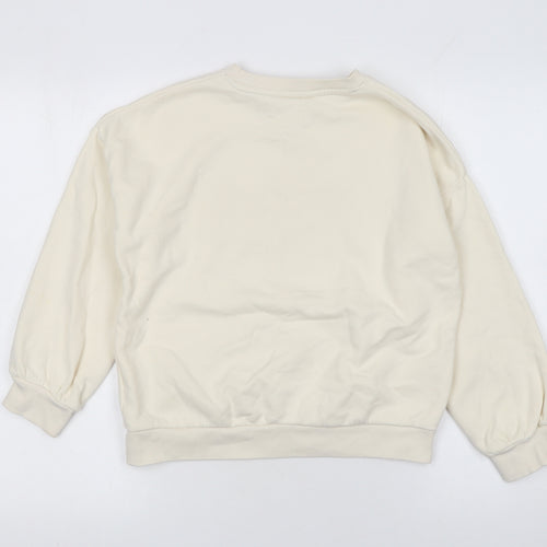 Marks and Spencer Girls Beige Gryffindor Pullover Sweatshirt 10-11 Years