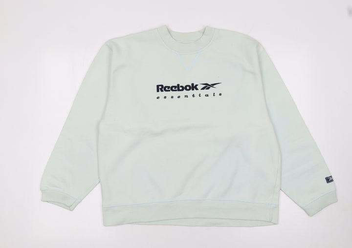 Reebok Essentials Womens Light Blue Pullover Sweatshirt Size 12