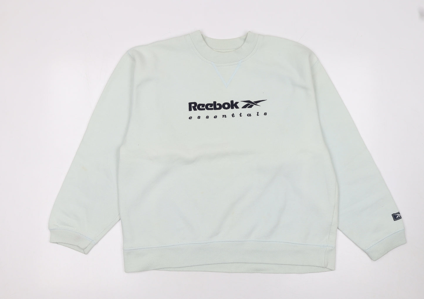 Reebok Essentials Womens Light Blue Pullover Sweatshirt Size 12