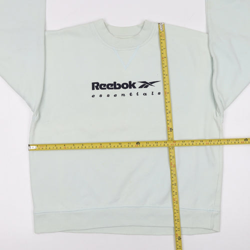 Reebok Essentials Womens Light Blue Pullover Sweatshirt Size 12