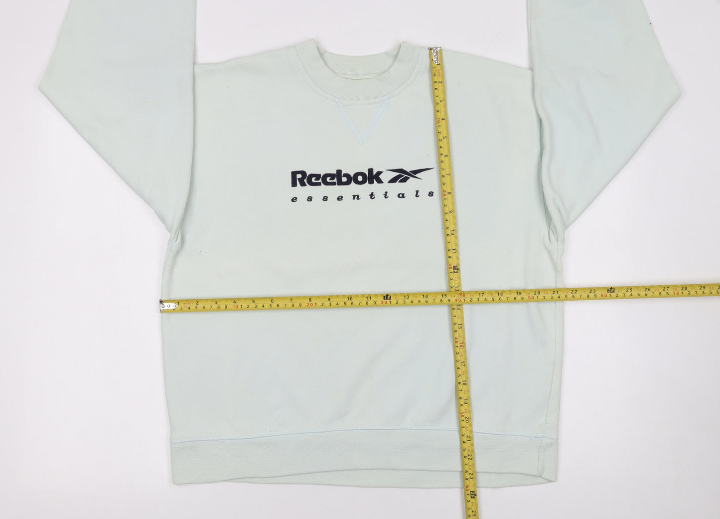 Reebok Essentials Womens Light Blue Pullover Sweatshirt Size 12