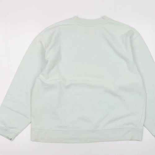 Reebok Essentials Womens Light Blue Pullover Sweatshirt Size 12