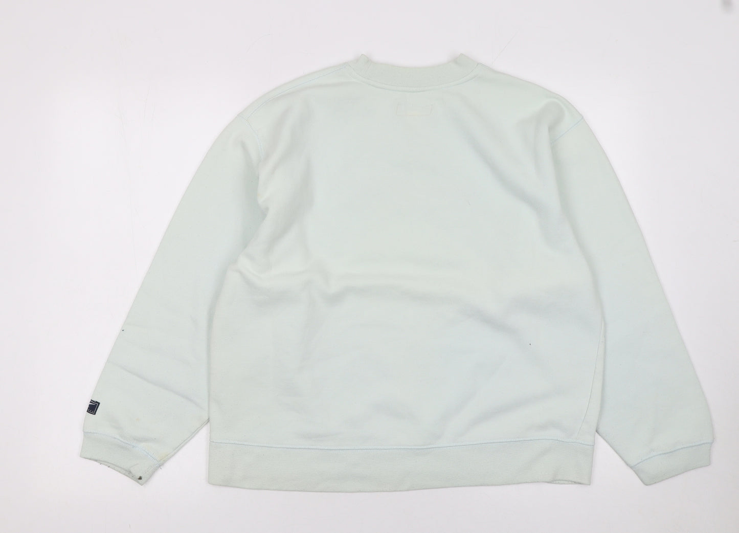 Reebok Essentials Womens Light Blue Pullover Sweatshirt Size 12