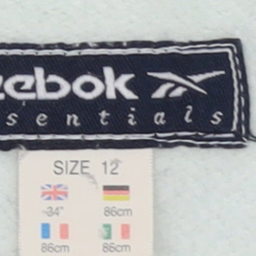 Reebok Essentials Womens Light Blue Pullover Sweatshirt Size 12
