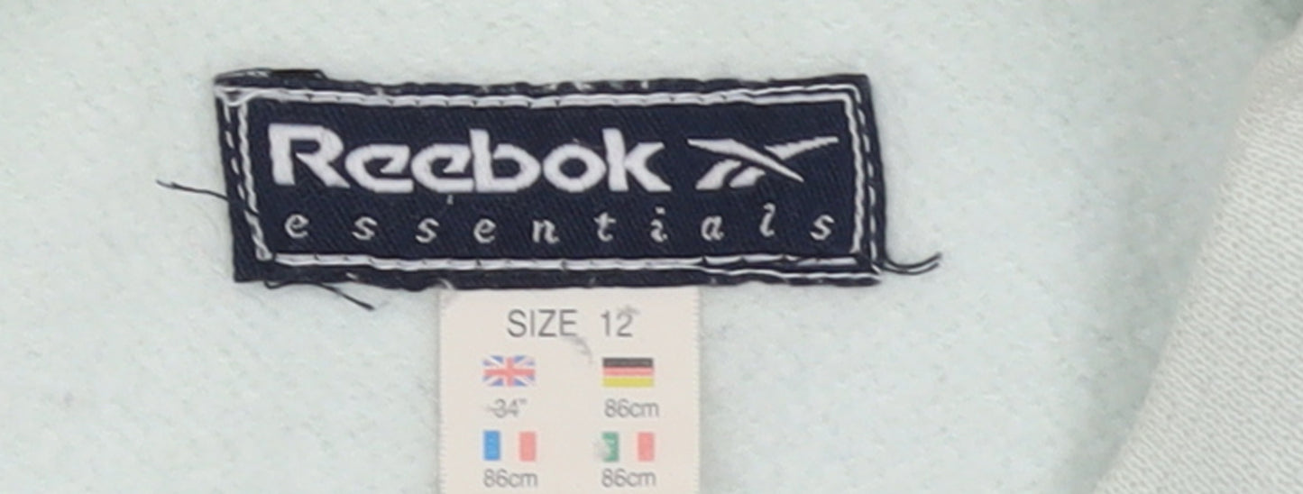 Reebok Essentials Womens Light Blue Pullover Sweatshirt Size 12