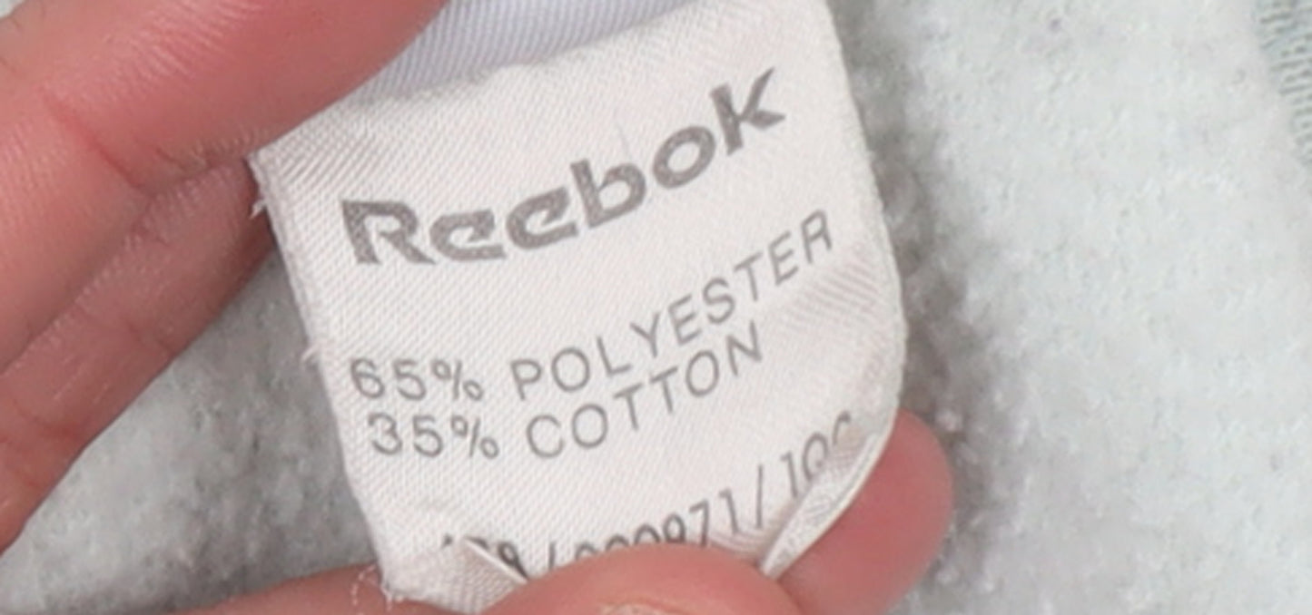 Reebok Essentials Womens Light Blue Pullover Sweatshirt Size 12